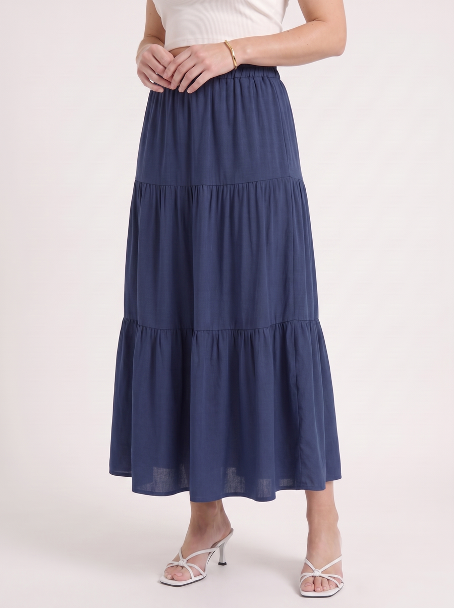Agatha Maxirock im Stufen-Look