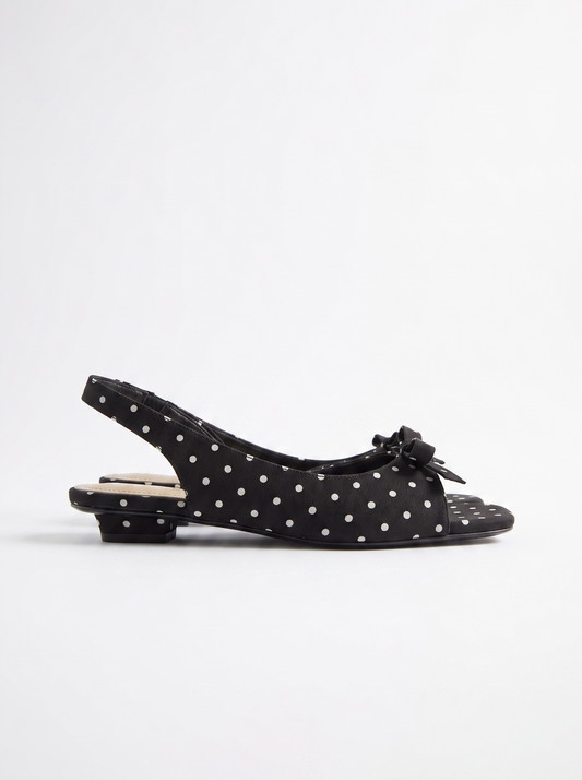 Jenelle Slingback Pumps mit Punktemuster