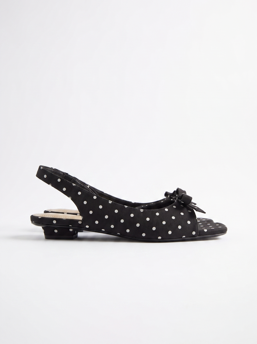 Jenelle Slingback Pumps mit Punktemuster