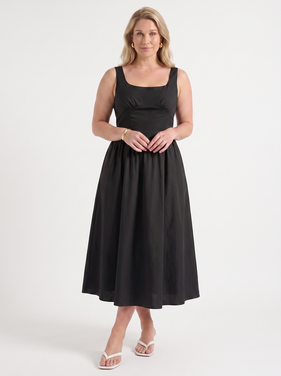 Delilah Midikleid mit Blumenmuster