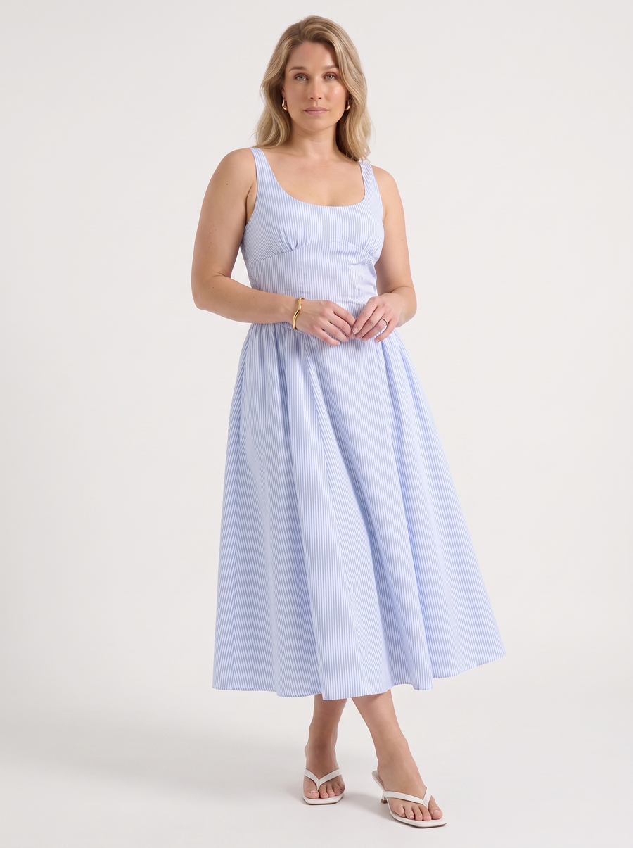 Delilah Midikleid mit Blumenmuster
