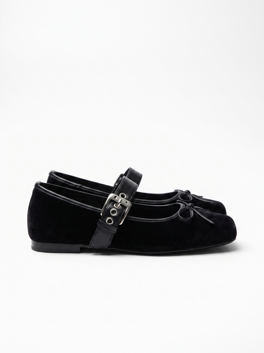 Ellie Riemchenballerinas mit Schnalle
