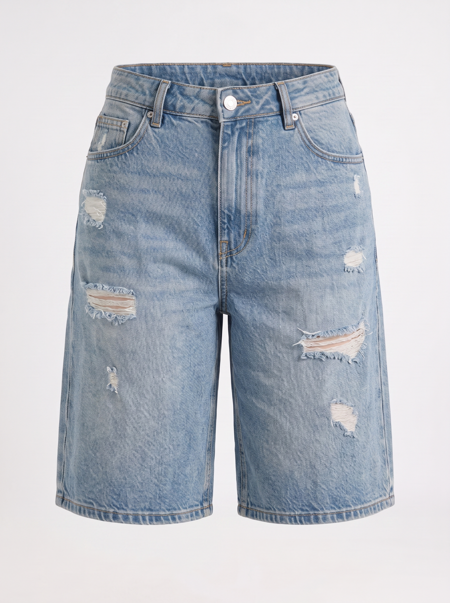 Fergie High-Waist-Bermudashorts