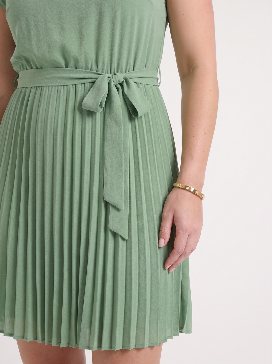 Lana Midikleid mit Plisseerock