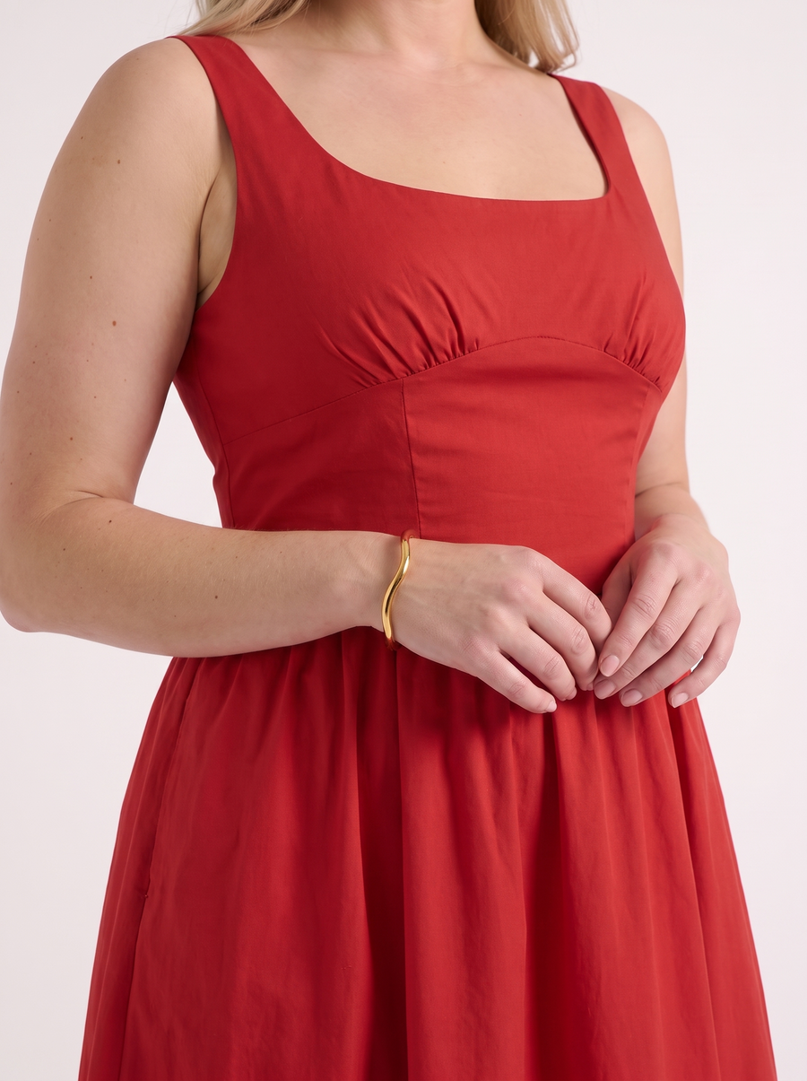 Delilah Midikleid mit Blumenmuster