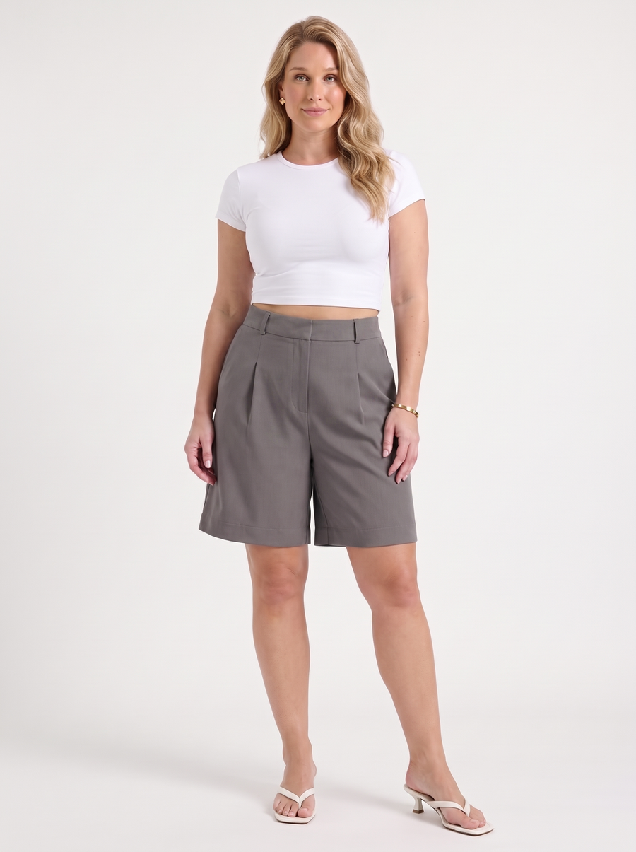 Anais Bermudashorts mit Bundfalten