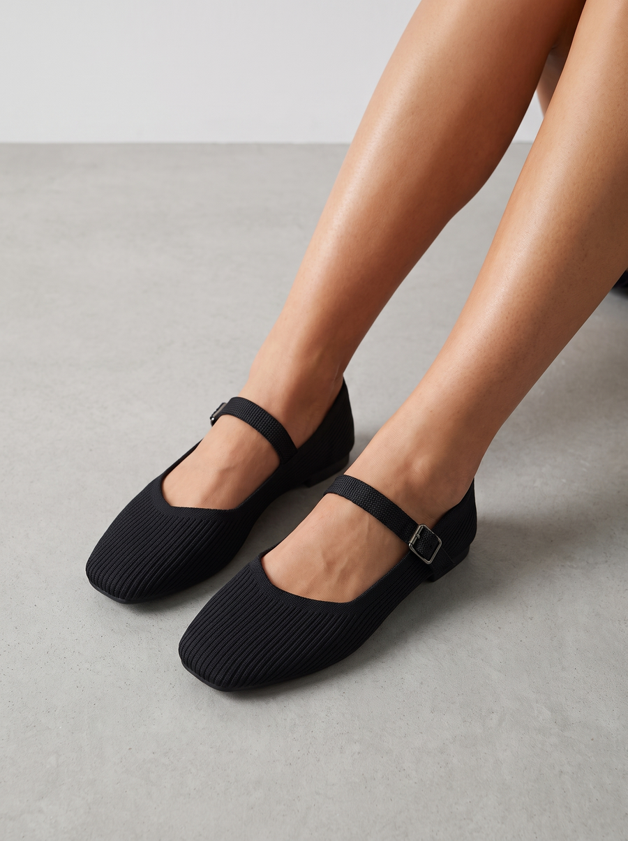 Leiza Mary-Jane-Ballerinas mit Riemchen