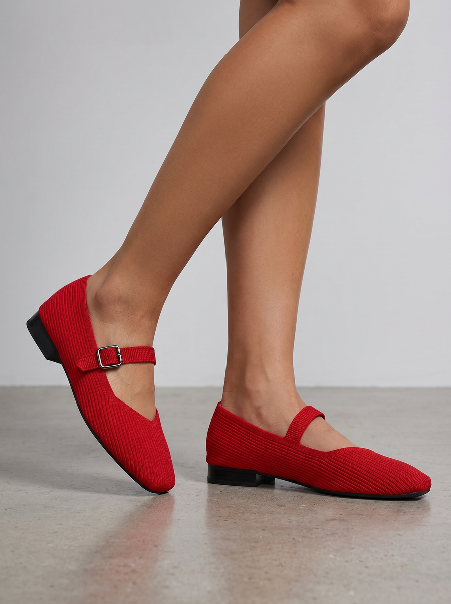 Leiza Mary-Jane-Ballerinas mit Riemchen