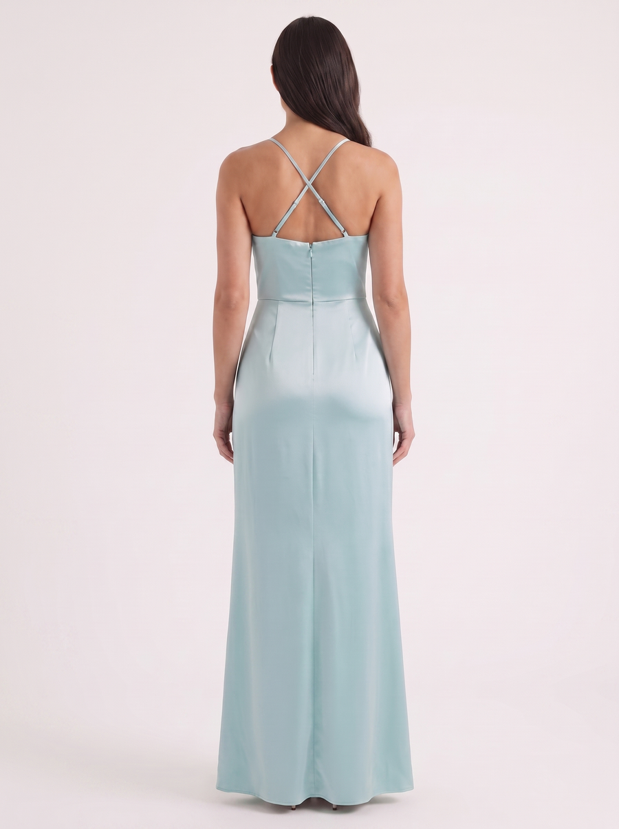 Rhiannon Seidiges Maxi-Slipkleid