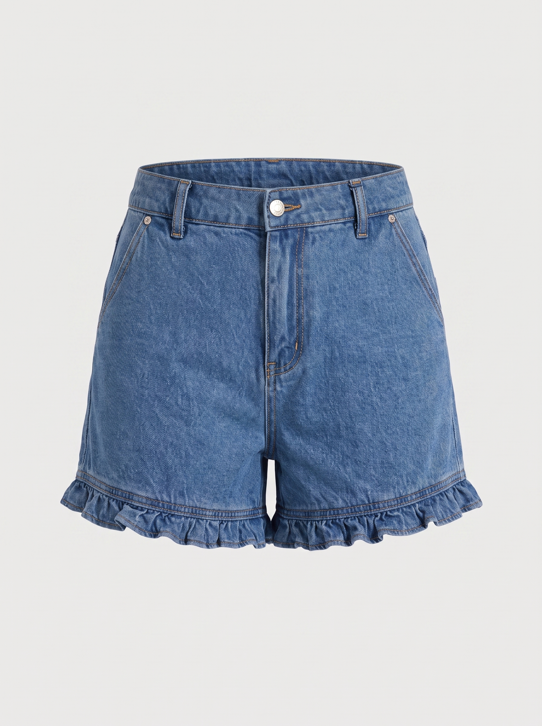 Kaia Jeansshorts mit Rüschensaum