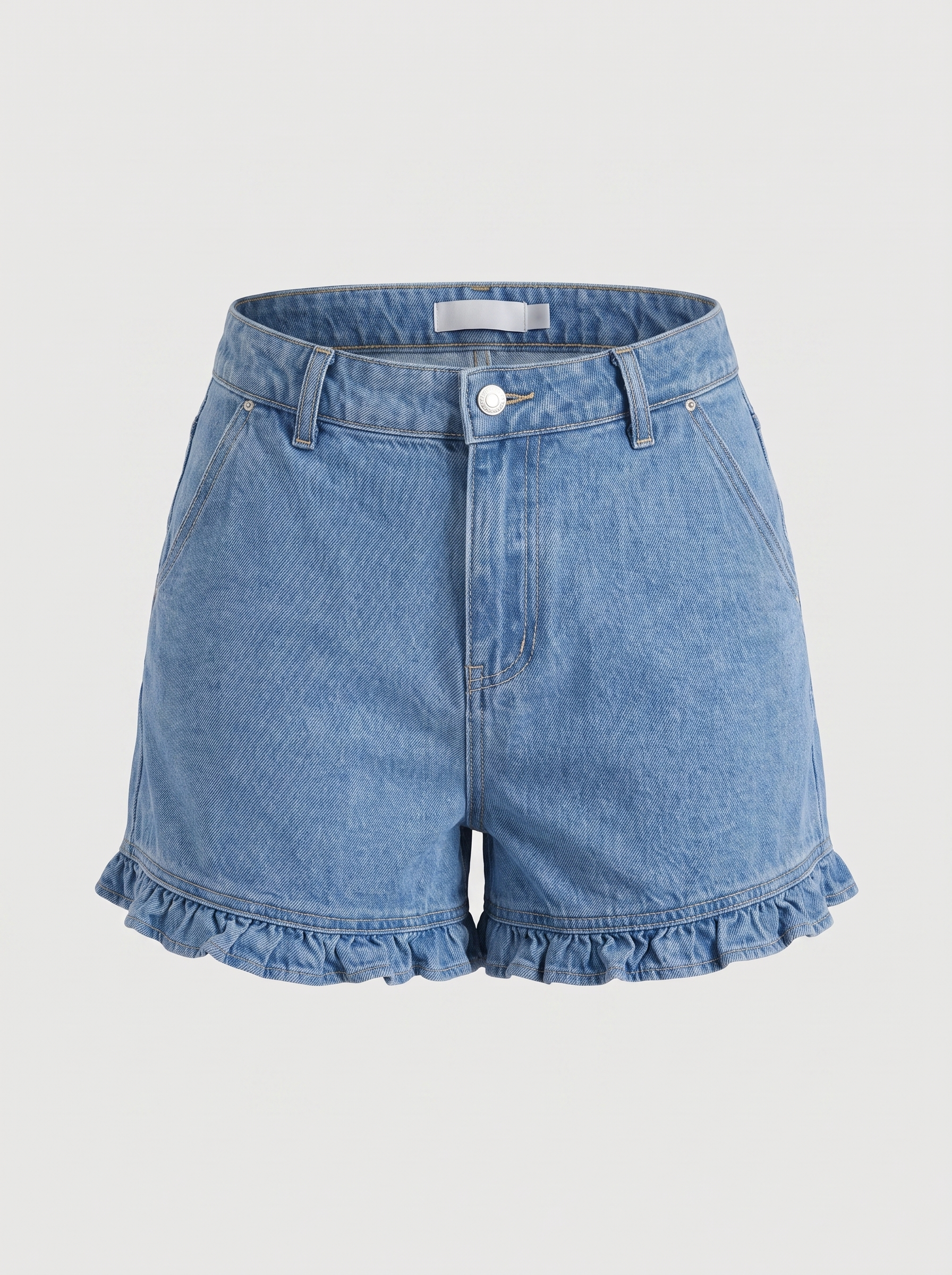 Kaia Jeansshorts mit Rüschensaum