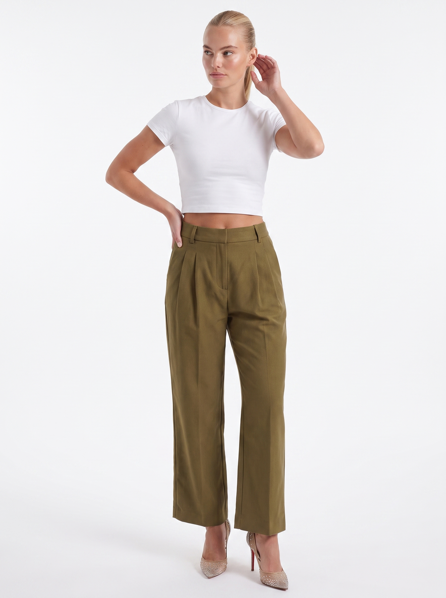 Courtney weite Hose aus Leinenmix