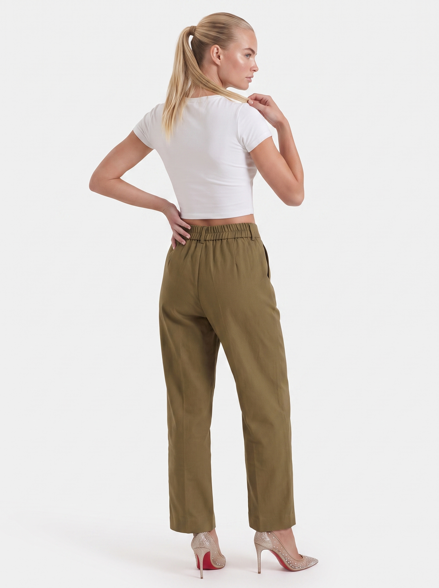 Courtney weite Hose aus Leinenmix