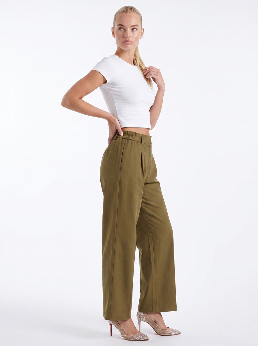 Courtney weite Hose aus Leinenmix