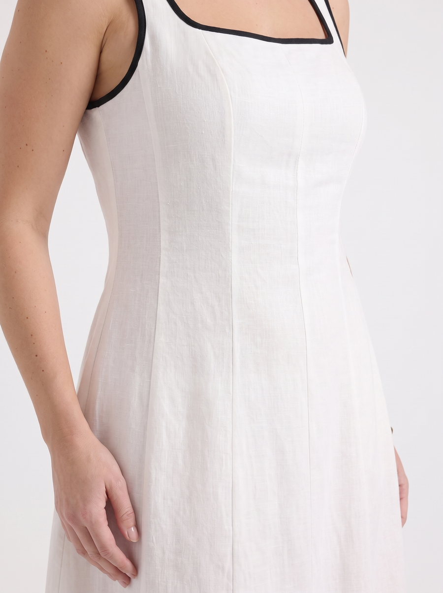 Gella Maxikleid mit Kontrastpaspel