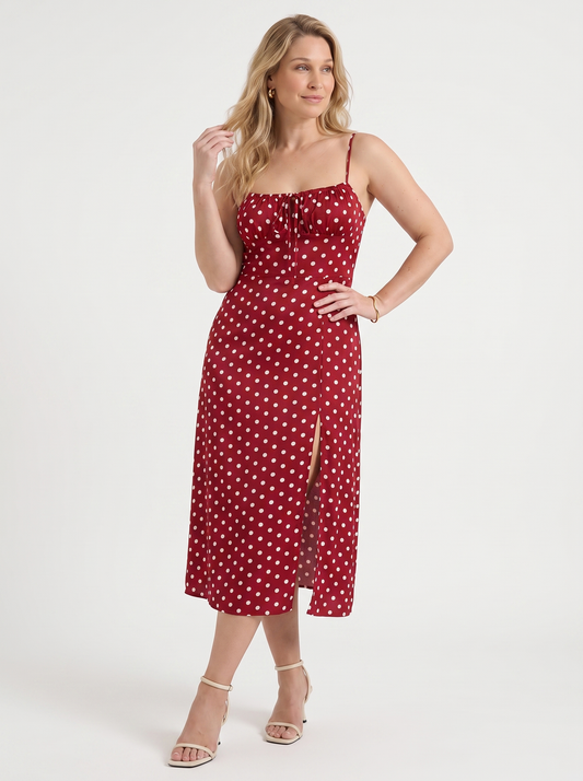 Issa Midikleid mit Punkteprint