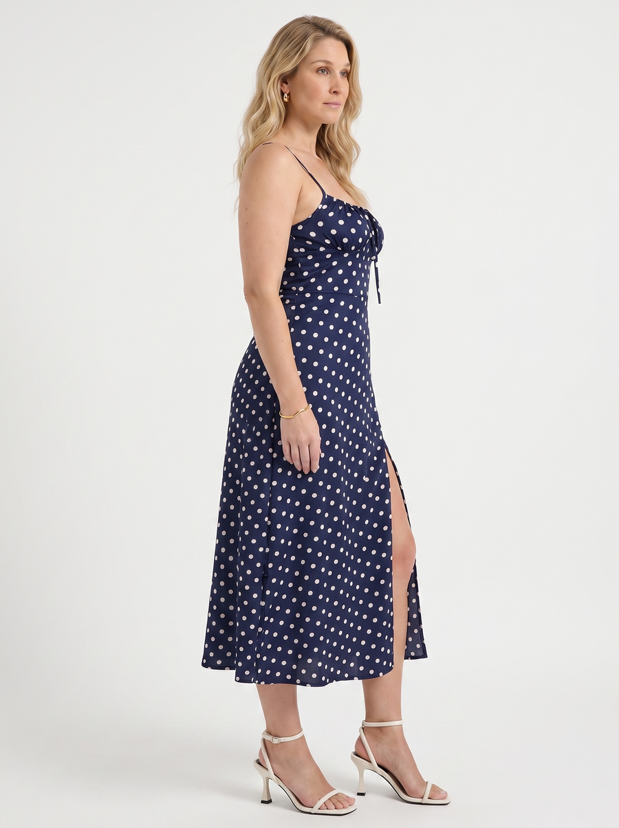 Issa Midikleid mit Punkteprint