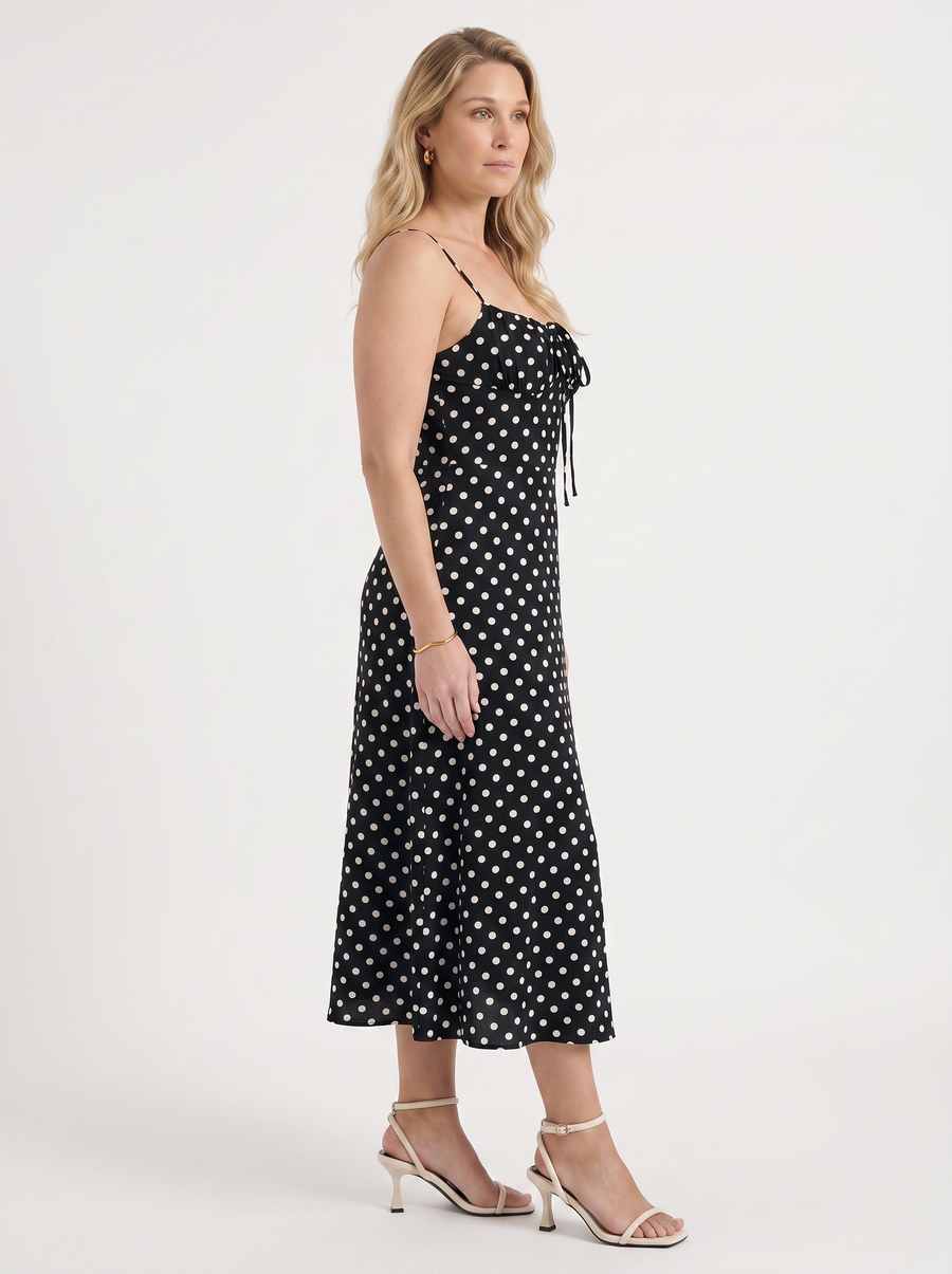 Issa Midikleid mit Punkteprint