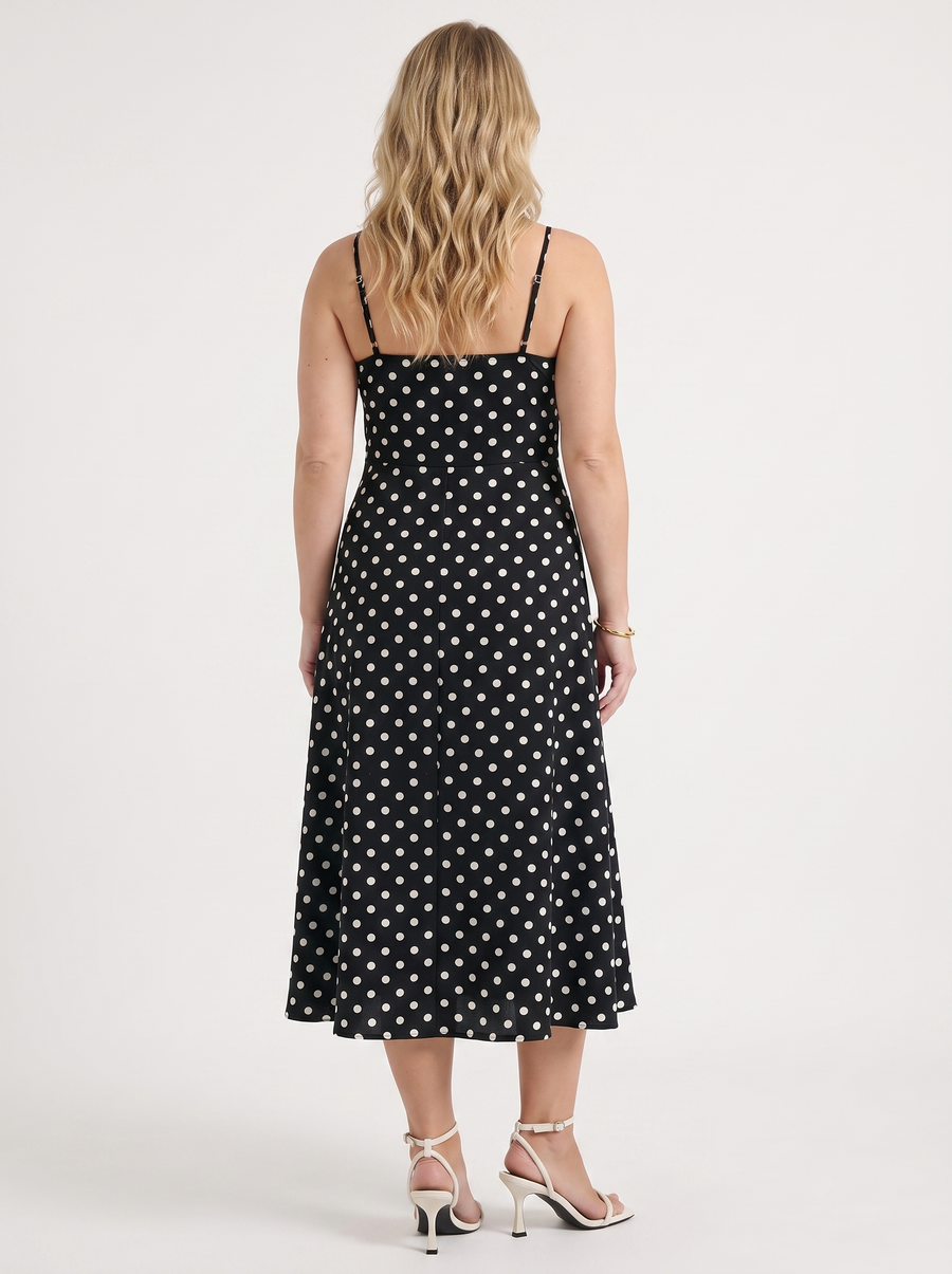 Issa Midikleid mit Punkteprint