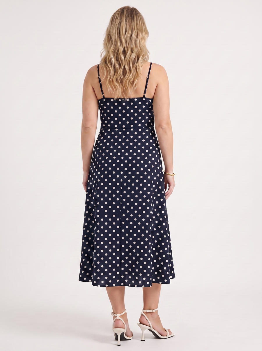 Issa Midikleid mit Punkteprint