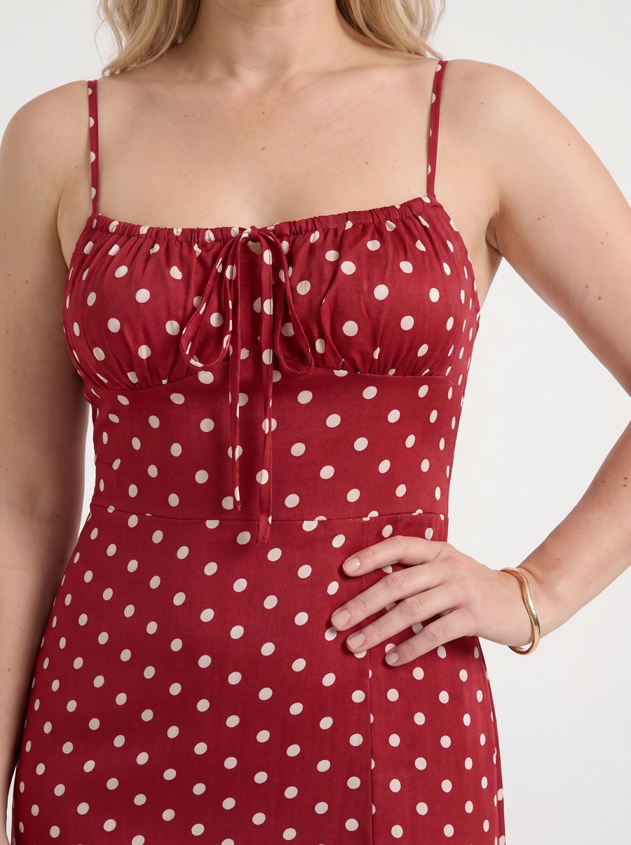 Issa Midikleid mit Punkteprint