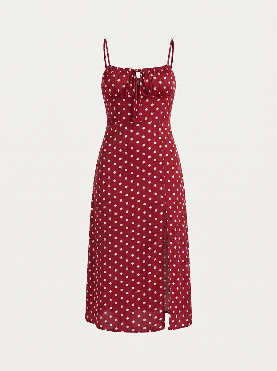Issa Midikleid mit Punkteprint