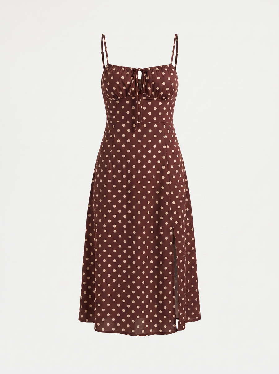 Issa Midikleid mit Punkteprint