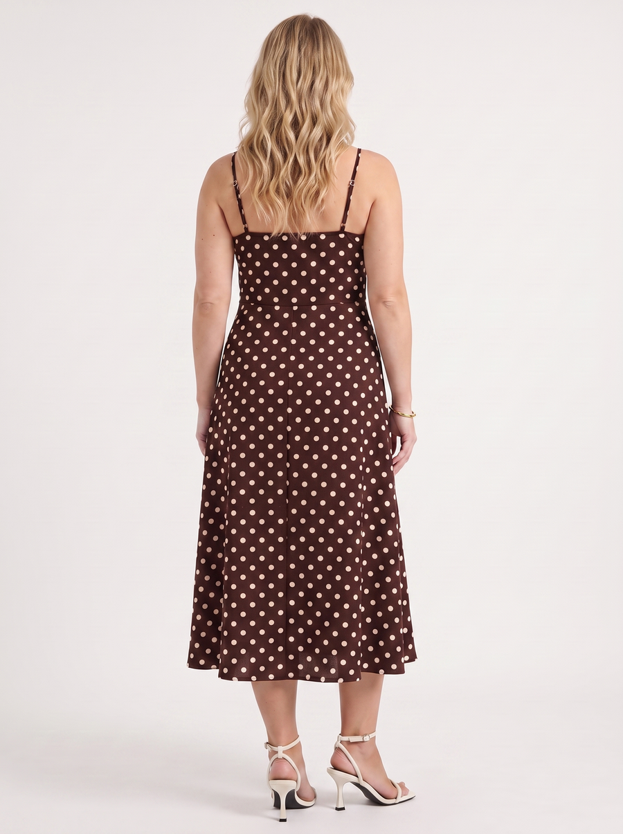 Issa Midikleid mit Punkteprint