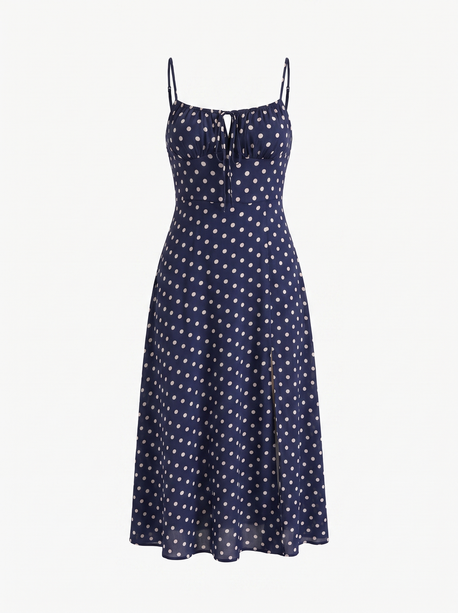 Issa Midikleid mit Punkteprint
