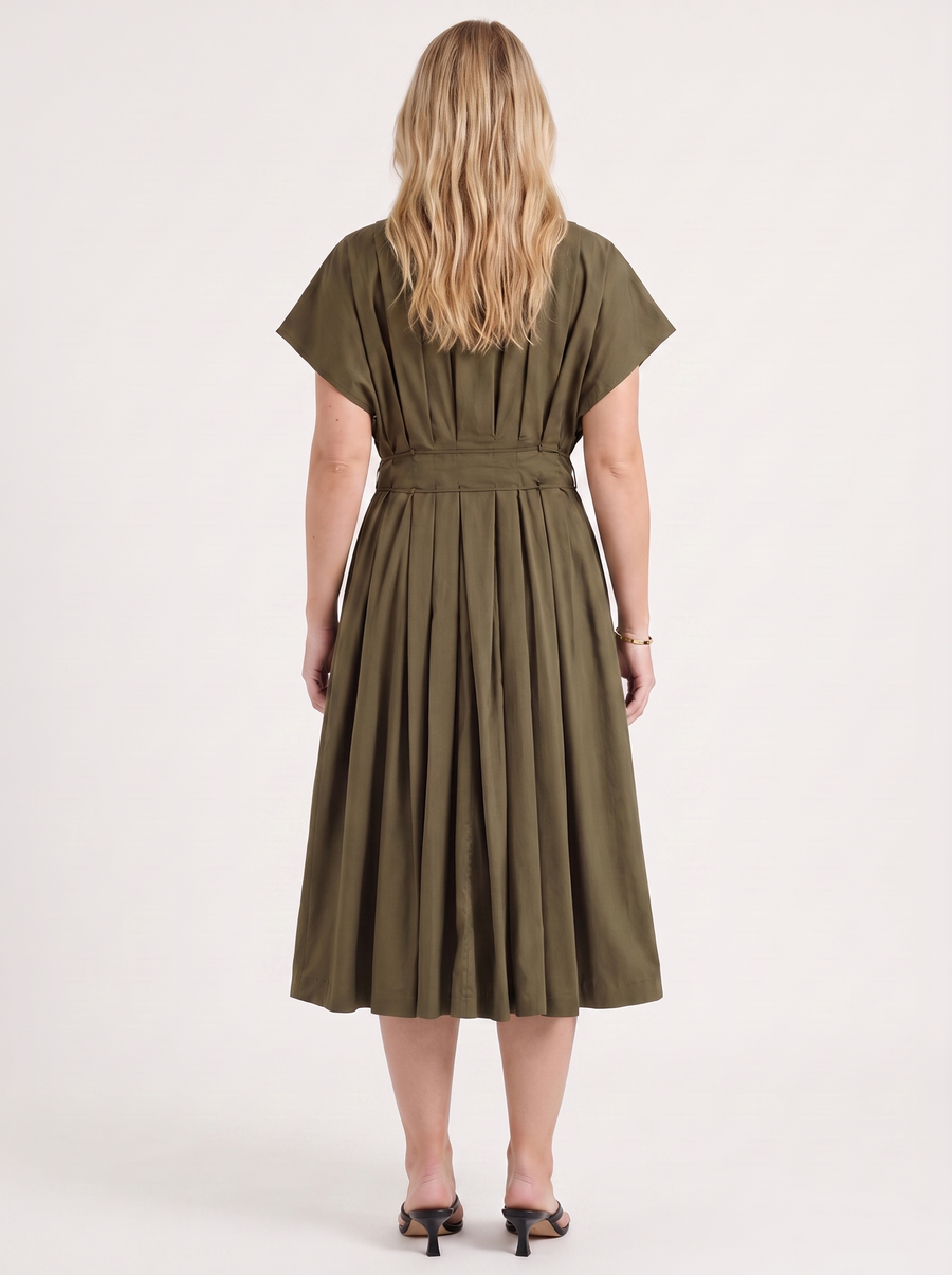 Blakely Midikleid mit Bindeband