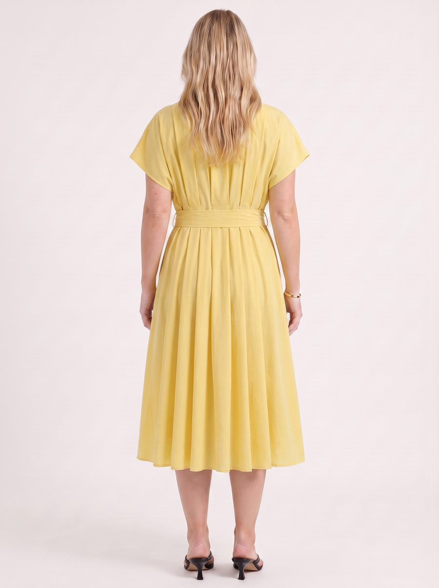 Blakely Midikleid mit Bindeband
