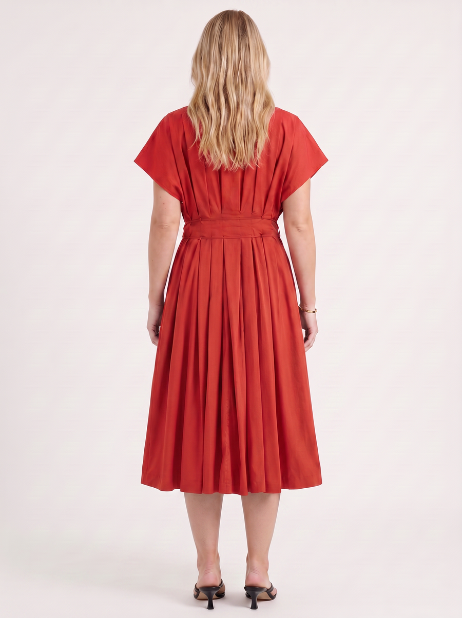 Blakely Midikleid mit Bindeband