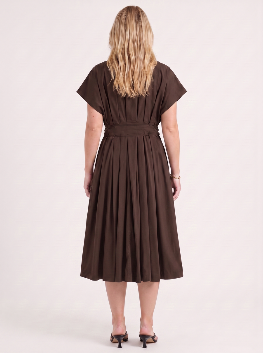 Blakely Midikleid mit Bindeband