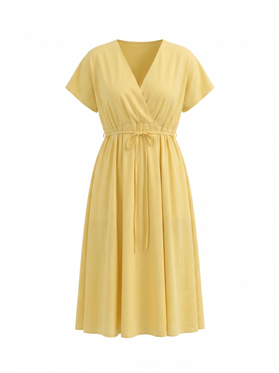 Blakely Midikleid mit Bindeband