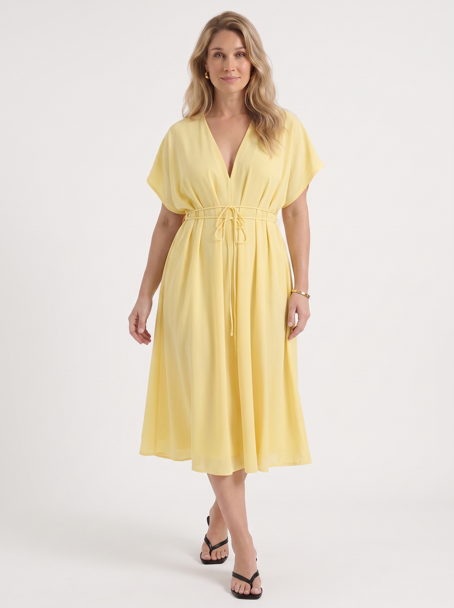 Blakely Midikleid mit Bindeband