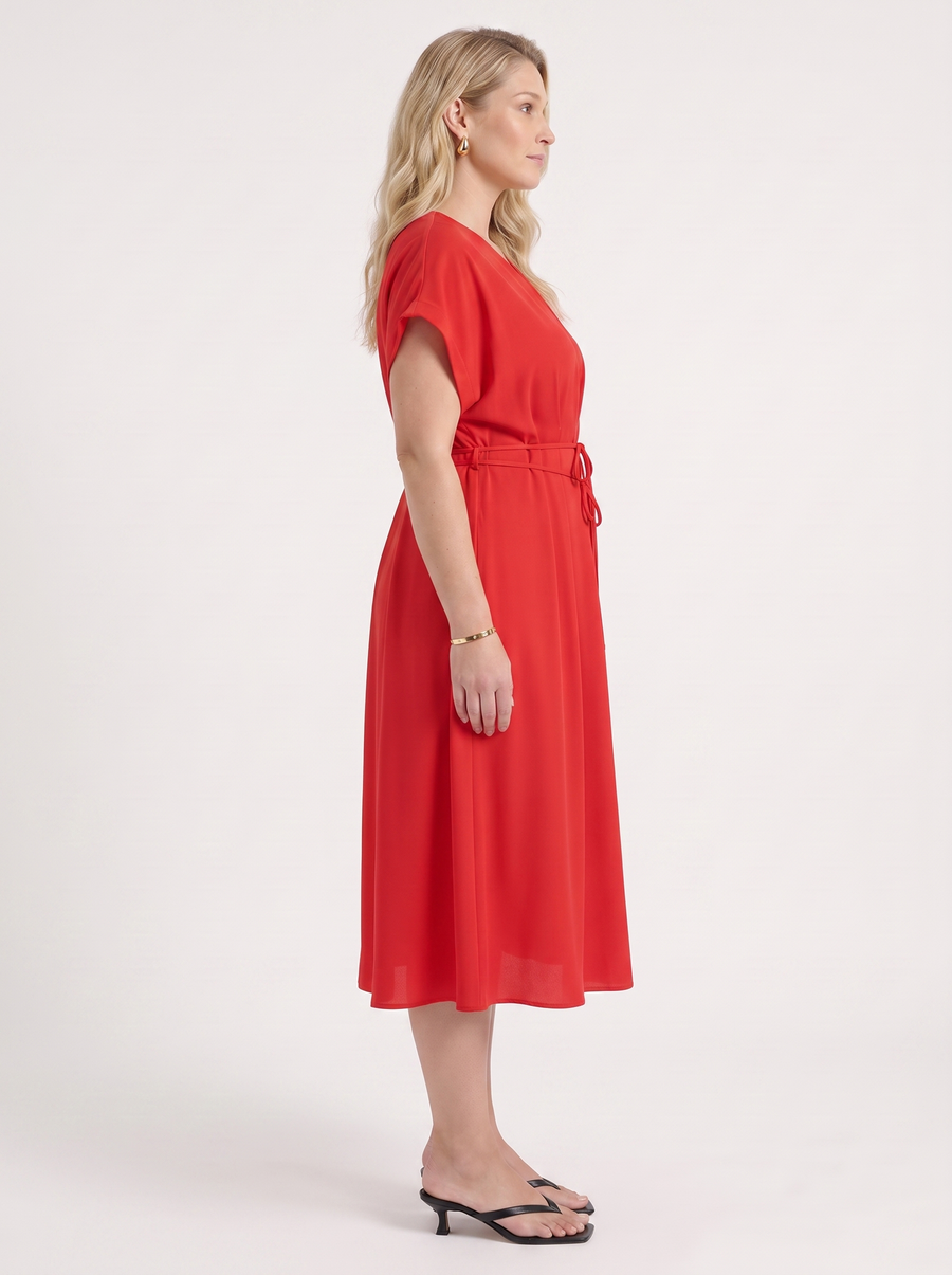 Blakely Midikleid mit Bindeband
