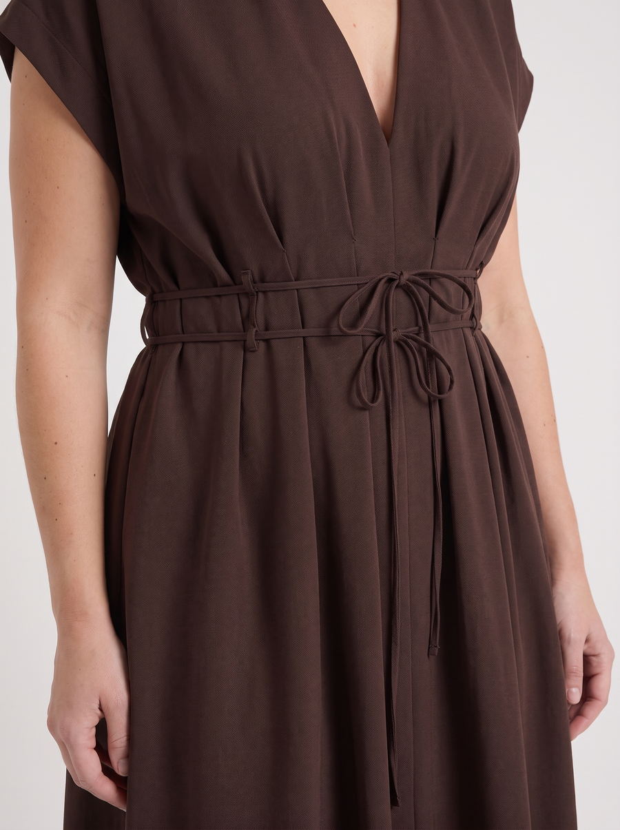 Blakely Midikleid mit Bindeband