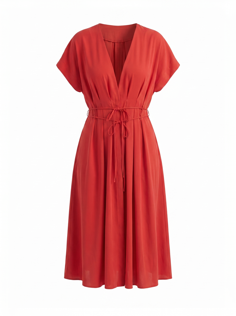 Blakely Midikleid mit Bindeband
