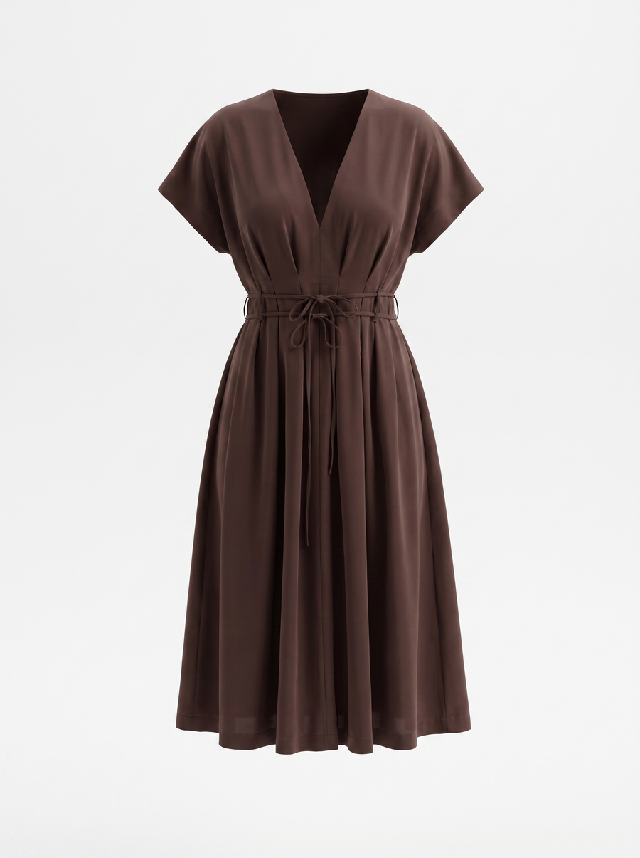 Blakely Midikleid mit Bindeband
