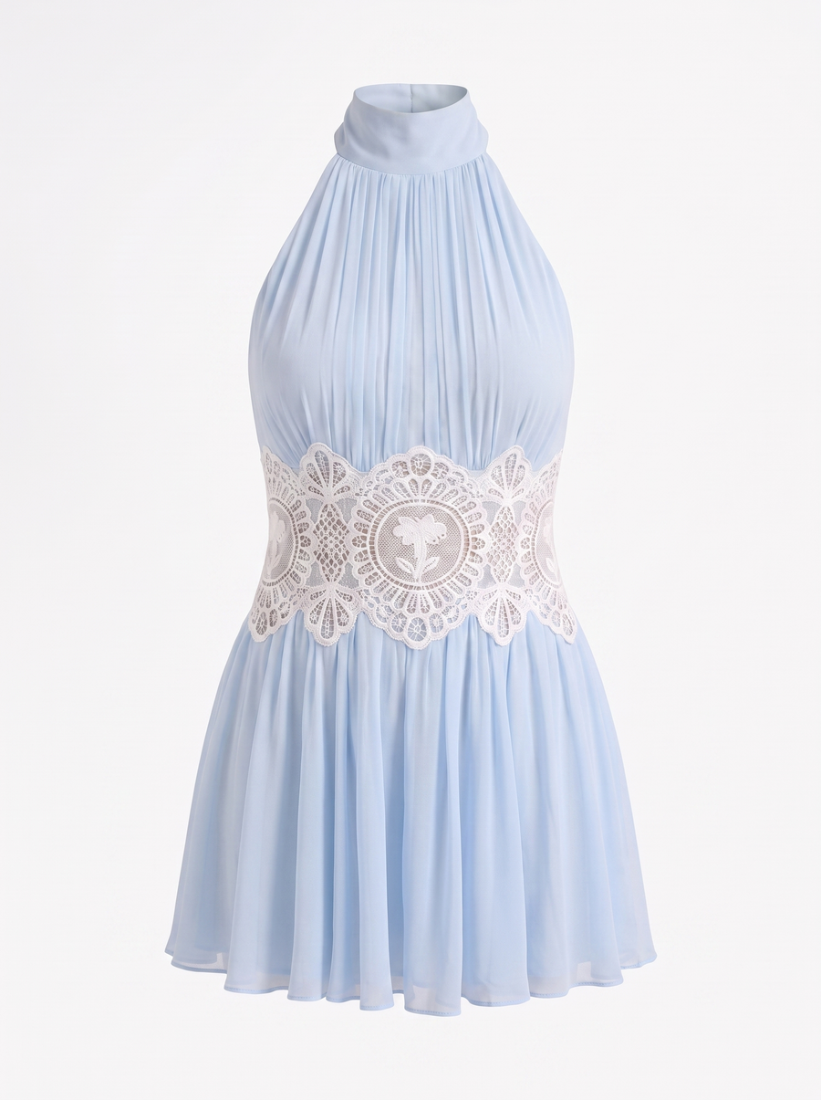 Melina Minikleid mit Spitzendetail