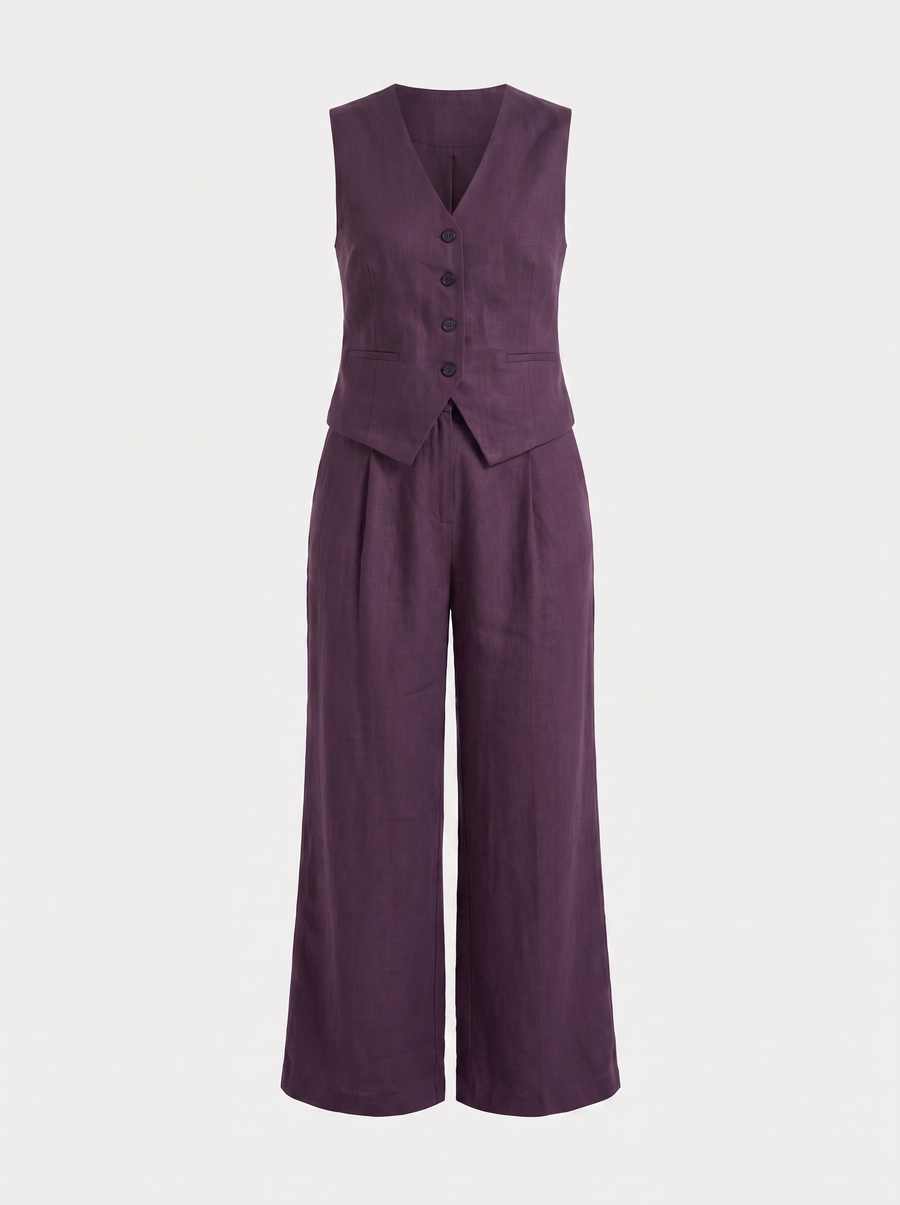 Cherish Set aus Weste und weiter Hose
