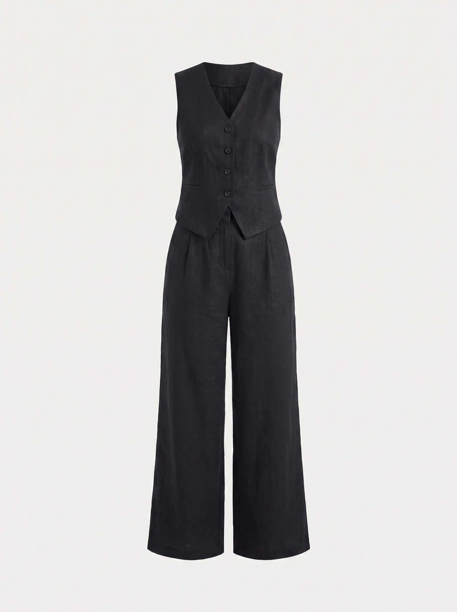 Cherish Set aus Weste und weiter Hose