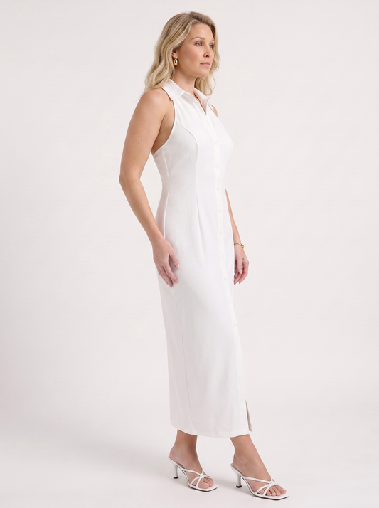 Mirella Maxikleid mit Knopfleiste