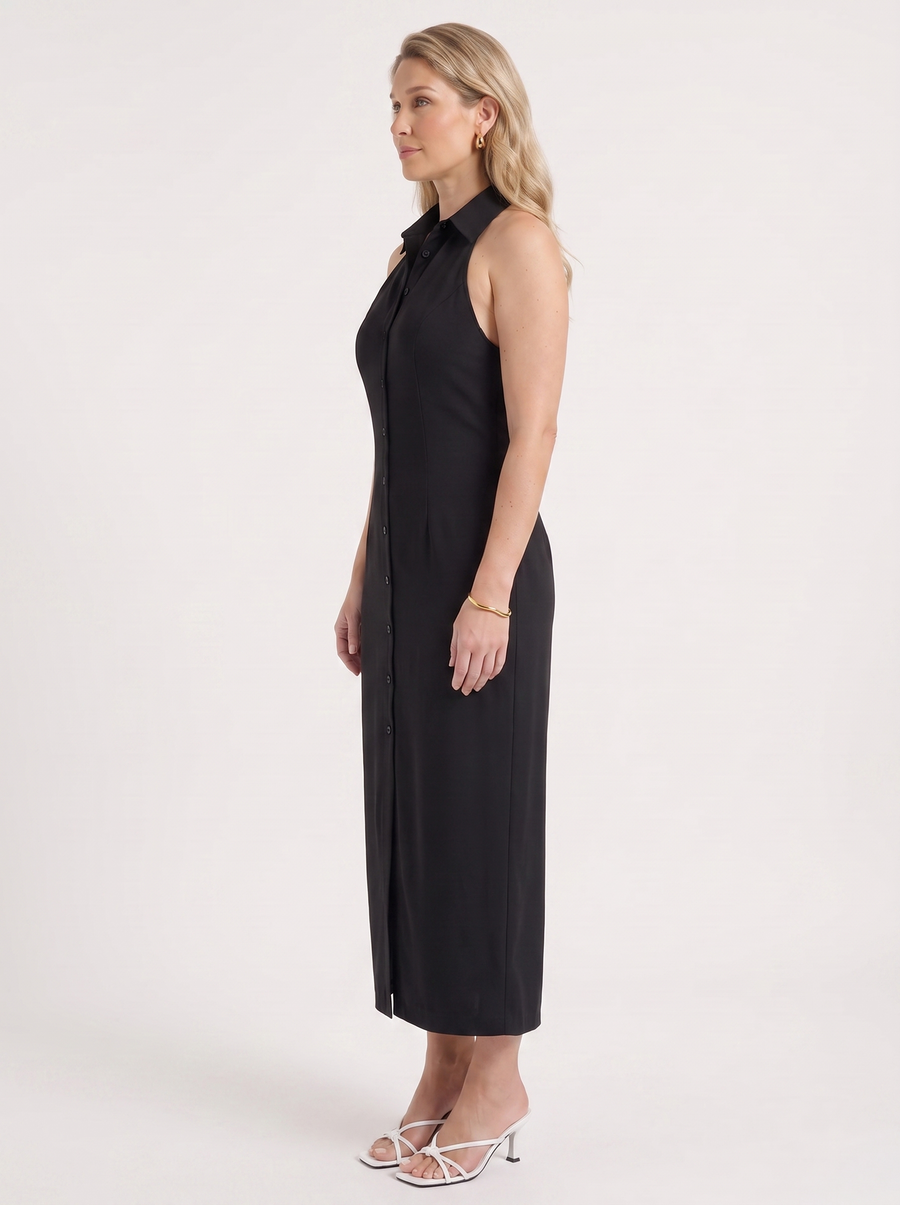 Mirella Maxikleid mit Knopfleiste