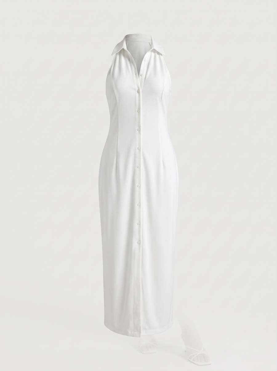 Mirella Maxikleid mit Knopfleiste