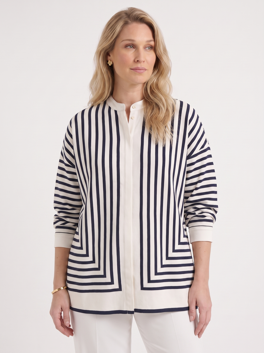Mae Strickjacke Streifenmuster