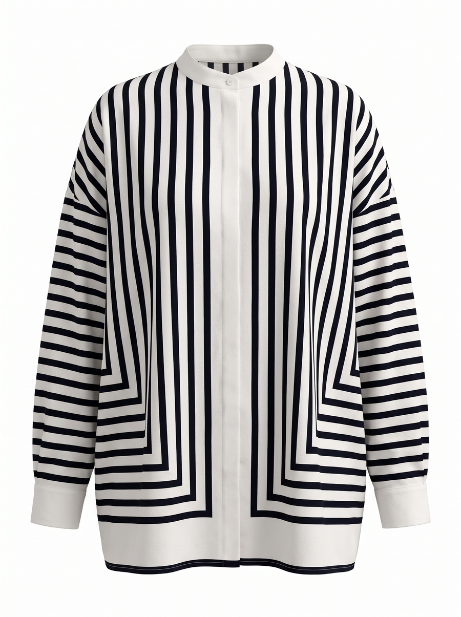Mae Strickjacke Streifenmuster