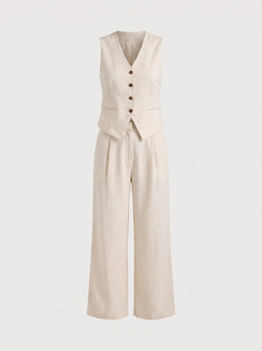 Cherish Set aus Weste und weiter Hose
