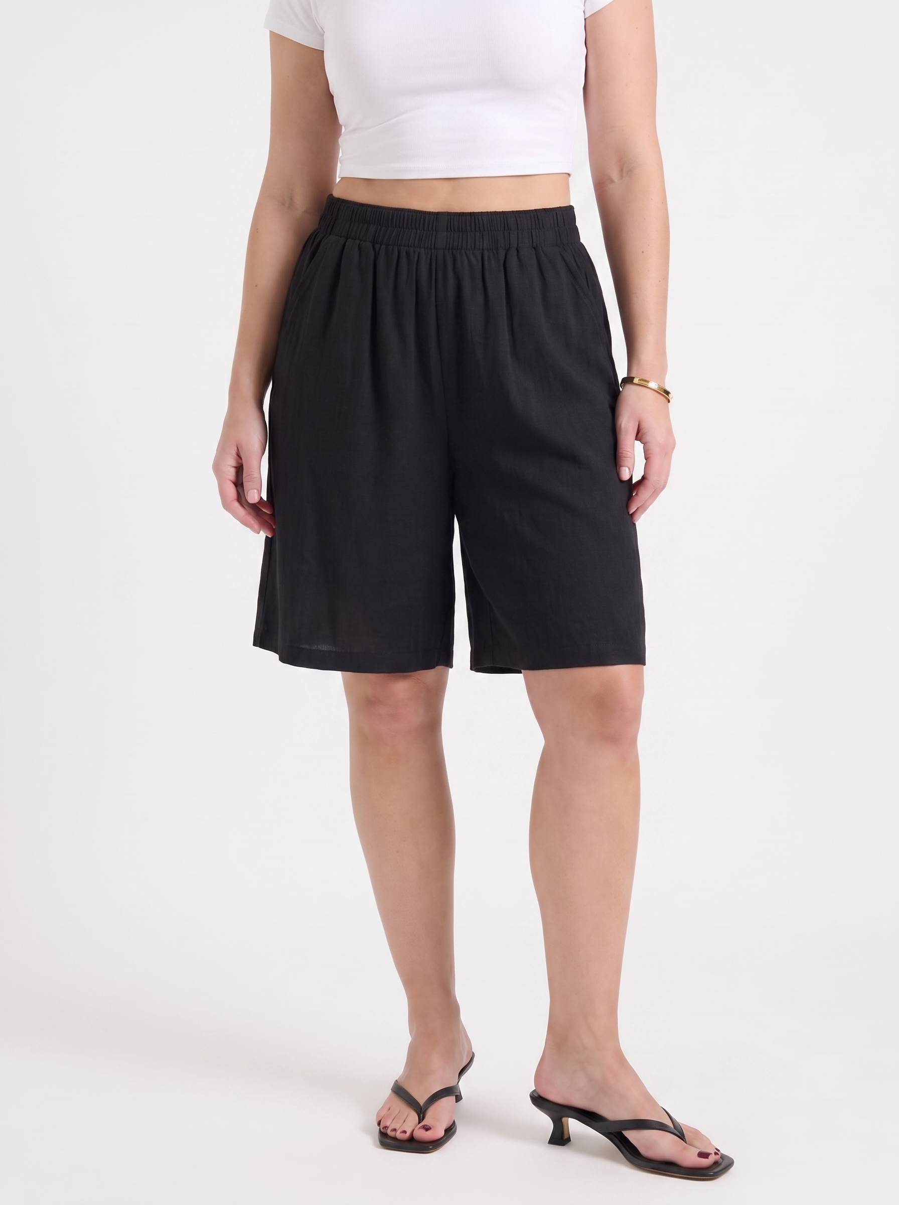 Thessa Bermudashorts mit elastischem Bund
