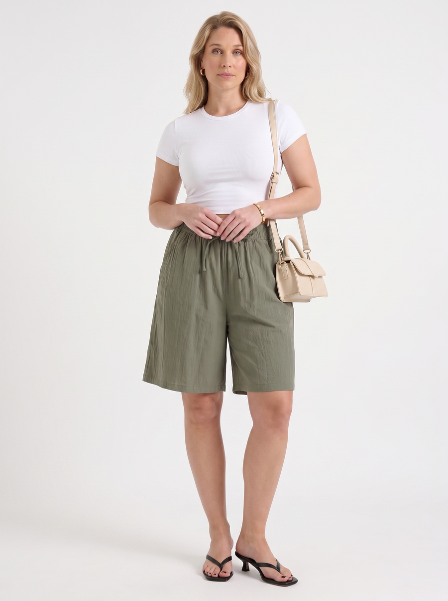 Thessa Bermudashorts mit elastischem Bund